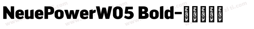 NeuePowerW05 Bold字体转换